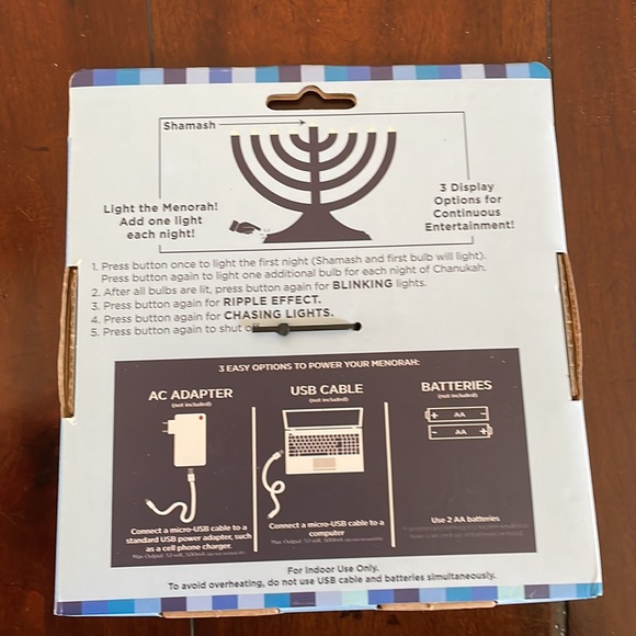 Rite Lite Go Menorah LED 3 Display options new - Picture 2 of 5
